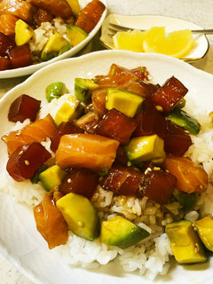 おかわり注意報発令中!ぼくのアヒポキ丼!-レシピのメイン写真