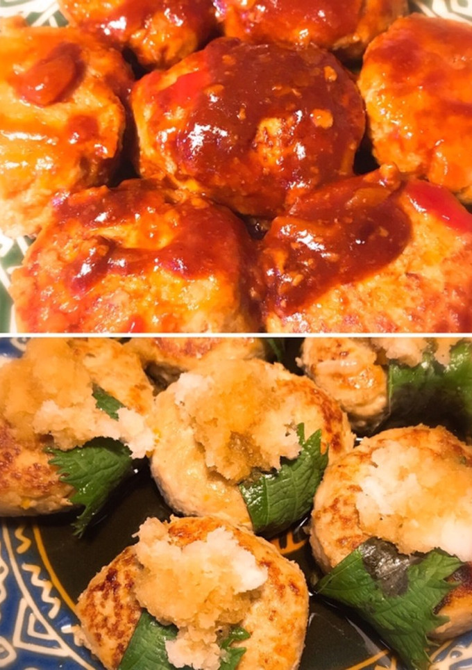 1回で2種類！ふわふわ豆腐ハンバーグ♡-レシピのメイン写真