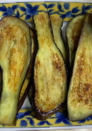 超簡単!焼くだけナスをニンニク生姜醤油で-レシピのメイン写真