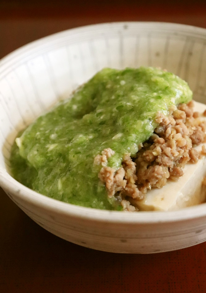 朝昼夕♪豆腐のそぼろ＆とろとろオクラかけ-レシピのメイン写真