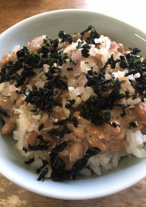 納豆みょうがしそ昆布の四天王ご飯-レシピのメイン写真