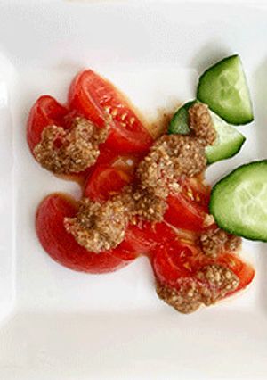 トマトの胡麻だれかけ-レシピのメイン写真