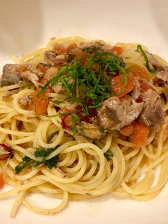 鯖のラグーパスタ 大葉の香り-レシピのメイン写真