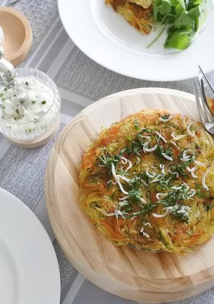 しらすと大葉が入ったじゃがいもガレット-レシピのメイン写真