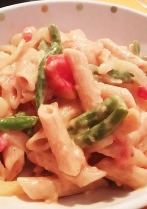 豆乳使用・トマトクリームパスタ-レシピのメイン写真
