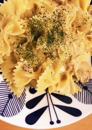 ファンファッレのツナクリームパスタ-レシピのメイン写真