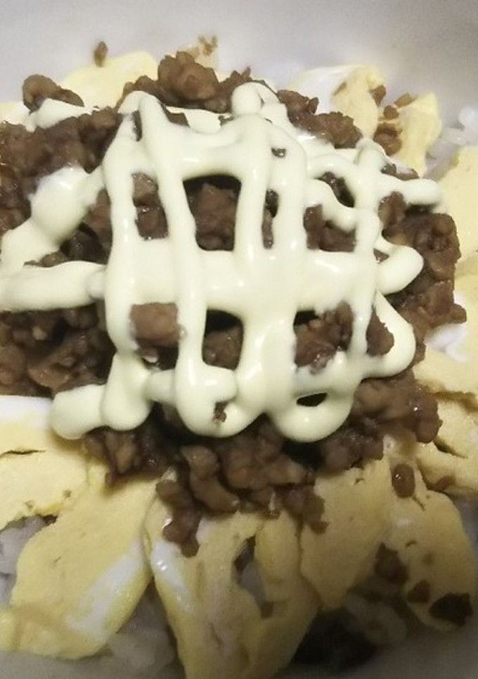 鶏そぼろ丼(ひまわり風)-レシピのメイン写真