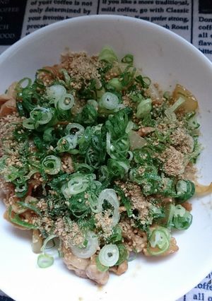 ネギたっぷり♪簡単豚肉炒め(^○^)-レシピのメイン写真