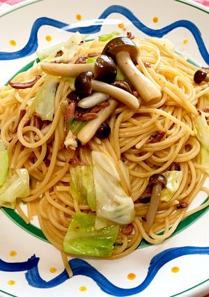 塩辛のペペロンチーノパスタ-レシピのメイン写真