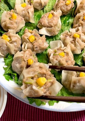 レンジで簡単♪さっぱり薬味しゅうまい-レシピのメイン写真