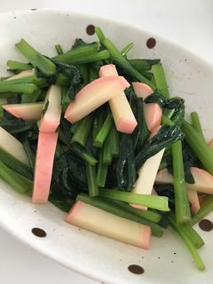 小松菜とかまぼこの和えもの-レシピのメイン写真