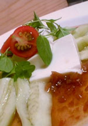 レンジでチン　ナスと豆腐のサラダ-レシピのメイン写真