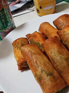 大葉と鶏ムネと梅マヨの春巻き-レシピのメイン写真
