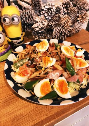 ダイエット食！ベーコンときのこのサラダ-レシピのメイン写真