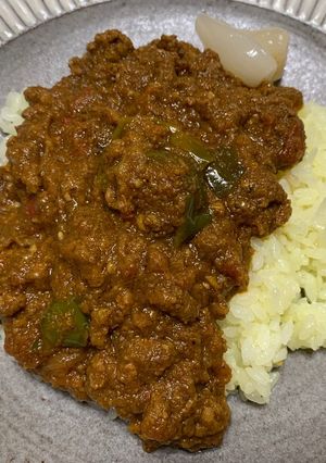 合挽き肉と白茄子のドライカレー-レシピのメイン写真