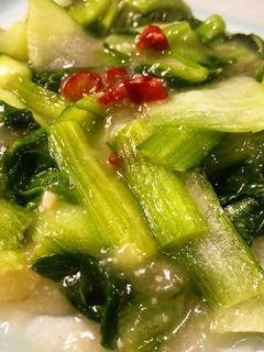 超簡単!チンゲンサイの中華炒め-レシピのメイン写真
