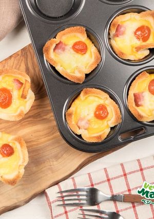 チェリートマトの食パンキッシュ-レシピのメイン写真