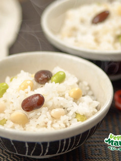 ミックスビーンズの炊き込みご飯-レシピのメイン写真