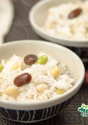 ミックスビーンズの炊き込みご飯-レシピのメイン写真
