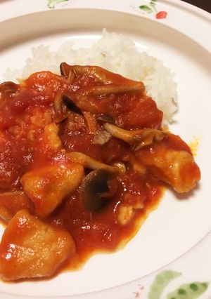 鶏胸肉とトマト缶のシチューライス-レシピのメイン写真
