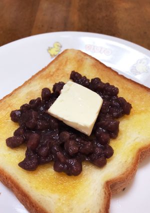 名古屋名物小倉トースト＋クリームチーズ♪-レシピのメイン写真