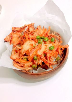 簡単カリカリかき揚げ！-レシピのメイン写真
