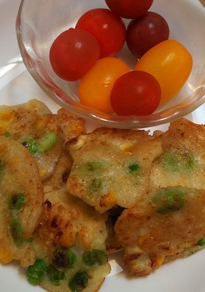 とうもろこしと枝豆の簡単フリッター-レシピのメイン写真