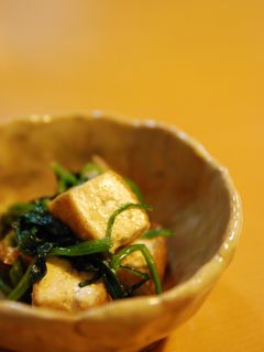 厚揚げとほうれん草のオイスター炒め。-レシピのメイン写真