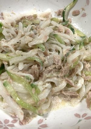 大根ときゅうりのツナ和え ごま油風味-レシピのメイン写真