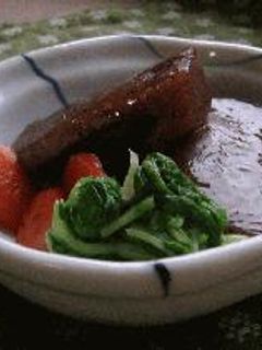 こんにゃくと角煮の甘辛煮-レシピのメイン写真