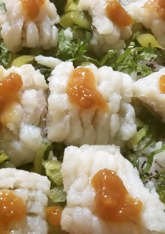 鱧の湯引き寿司-レシピのメイン写真