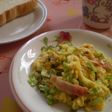 キャベツ入りスクランブルエッグ