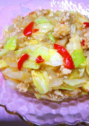 レンジでキャベツの塩麻婆-レシピのメイン写真