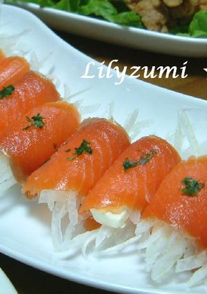 スモークサーモンロール-レシピのメイン写真