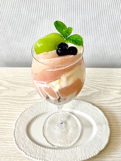 桃パフェ☆桃のコンポートで-レシピのメイン写真
