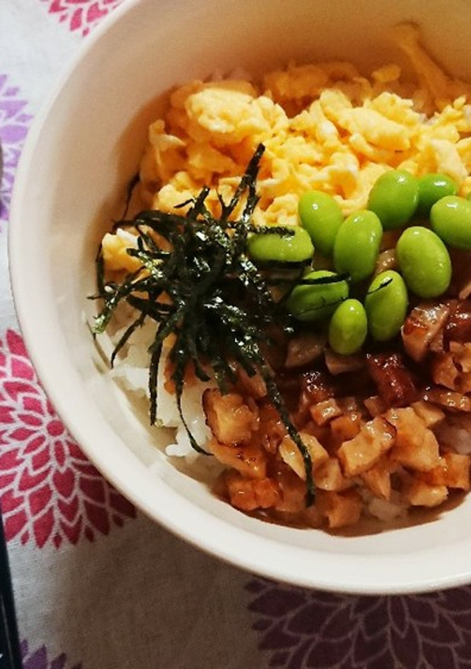 ちくわでそぼろ丼-レシピのメイン写真
