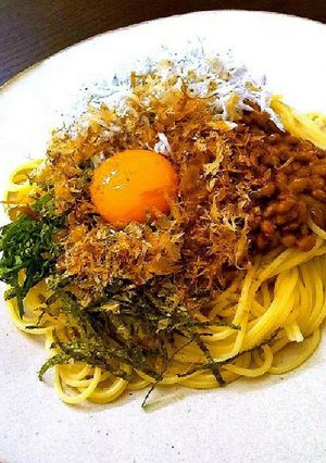 納豆、しらすの和風パスタ-レシピのメイン写真