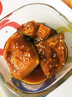 レンジで7分冷凍かぼちゃの煮物-レシピのメイン写真