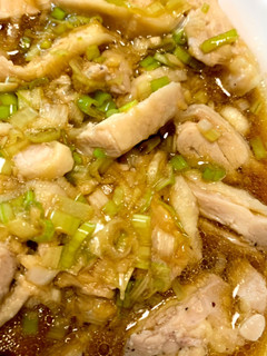 レンジでネギダレ蒸し鶏-レシピのメイン写真