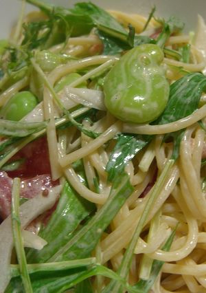 そら豆と新タマネギで春のスパゲティサラダ-レシピのメイン写真