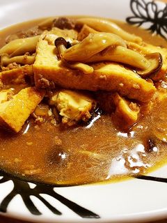 厚揚げとキノコのそぼろあんかけ煮-レシピのメイン写真