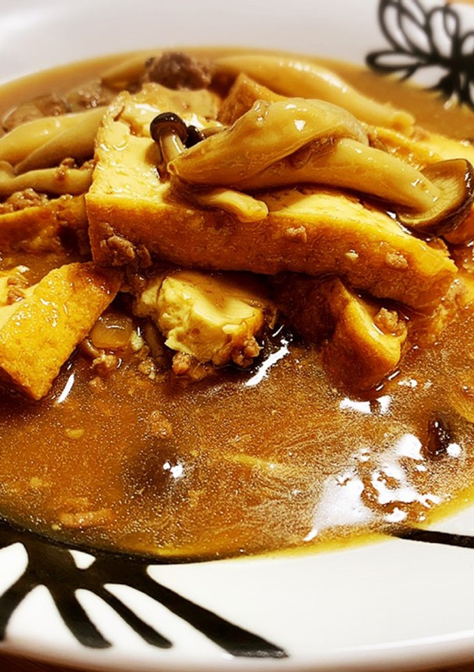 厚揚げとキノコのそぼろあんかけ煮-レシピのメイン写真