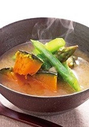 焼き野菜のみそスープ-レシピのメイン写真