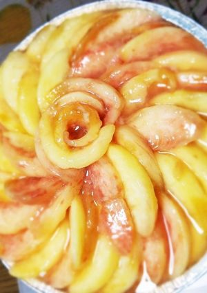 焼かずに簡単桃タルト-レシピのメイン写真