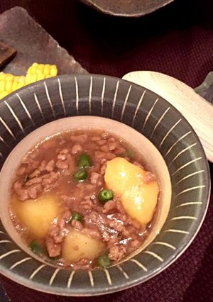 じゃが芋といんげんのそぼろ煮　☆☆-レシピのメイン写真