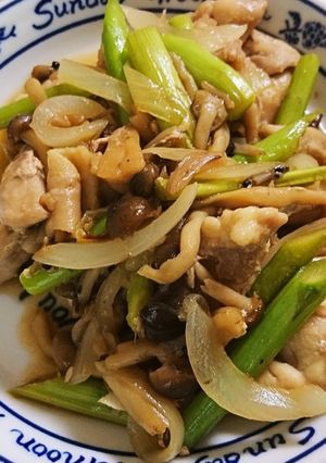 鶏肉とアスパラのしょうゆハチミツ炒め-レシピのメイン写真