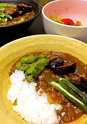 粗挽きひき肉と野菜のカレー-レシピのメイン写真