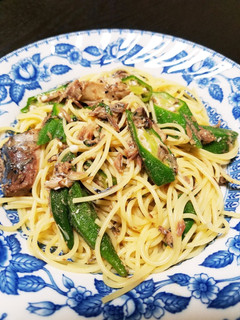 簡単☆サバ缶とオクラの和風冷製パスタ♪-レシピのメイン写真