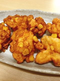 簡単!コーンのふわふわはんぺん揚げ-レシピのメイン写真