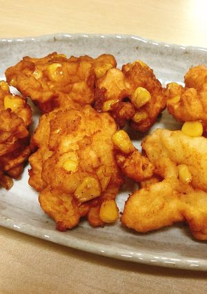 簡単！コーンのふわふわはんぺん揚げ-レシピのメイン写真